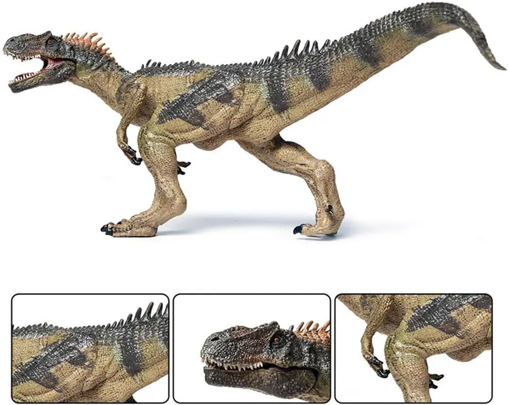 EOIVSH 2 Pack Dinosaur Toy Pterosaur & Allosaurus, Realistic Educational Plastic Dinosaur Figures, Plastic Wildlife Animal Model Figurines for Funny Collection, Birthday Gifts, Party Favor