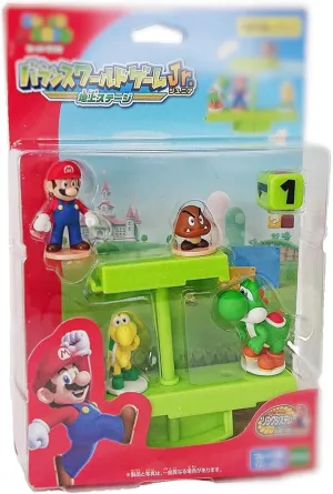 Epoch Mar io, Yo shi, Goom ba, Koo pa Troo pa: Super Mar io Balance World Game Jr. Ground Stage Mini-Figurine Playset (07353)