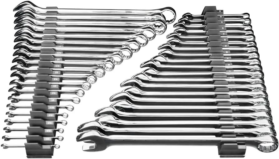 Ernst Manufacturing Wrench Pro - Modular Wrench Organizer for 40 Tools with Magnetic Base (Hi-Viz) - Made in the USA