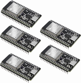 ESP32 Development Board AYWHP 5 PCS ESP32 ESP-WROOM-32 Module 38PIN with CP2102 Chip 2.4GHz WiFi   Bluetooth Dual Core Wroom-32 Support STA/AP/STA AP Type-C Interface Compatible with Arduino ESP32