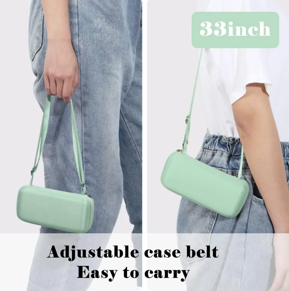 ESUFEIR Mini Travel Sun Umbrella for Purse With Case,Small Compact UV Umbrella Protection Sun,Lightweight Portable Parasol Windproof for Women Men Kids (Green)