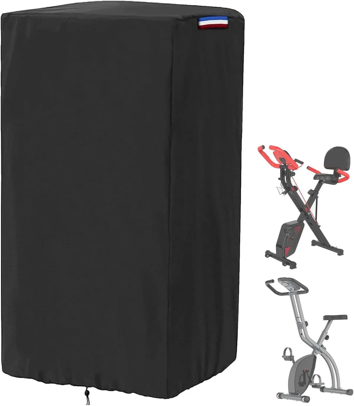 Exercise Bike Cover compatible with pooboo Stationary Bikes,Foldable Stationary Bike Cover compatible with ATIVAFIT(Cover Only),28"L x 16"W x 46"H,(Black)