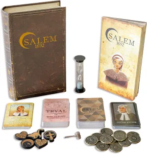 Facade Dark Cites Series Board Game of Strategy, Deceit, and Luck - Card Game for Teens Adults and Family - Deluxe Salem 1692