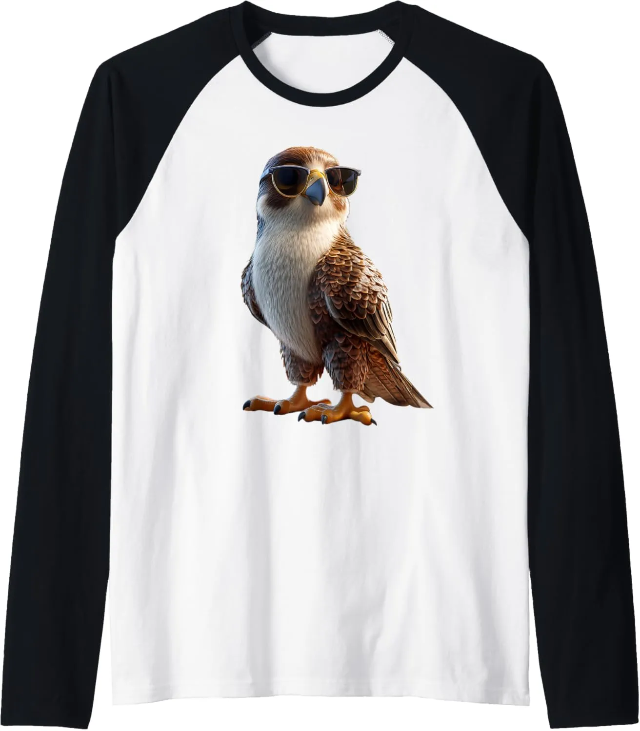 Falcon Kestrel Falcons Hunting Peregrine Birds Falconry Raglan Baseball Tee
