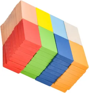 FAVOMOTO 1set Extra Domino Standard Blocks Game Toy for Boys and Girls Educational Building to Enhance Creativity Hand-Eye Coordination and Imagination