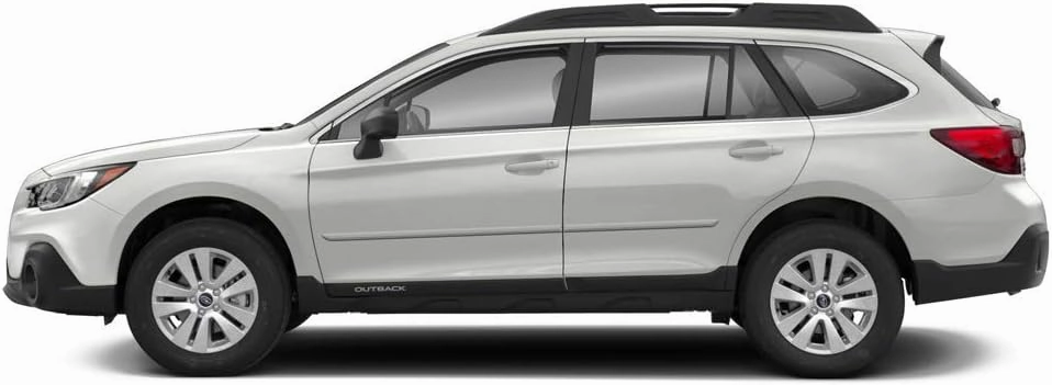 FE-Outback Finished End Body Side Molding Compatible with Subaru Outback - Crystal White Pearl (K1X)