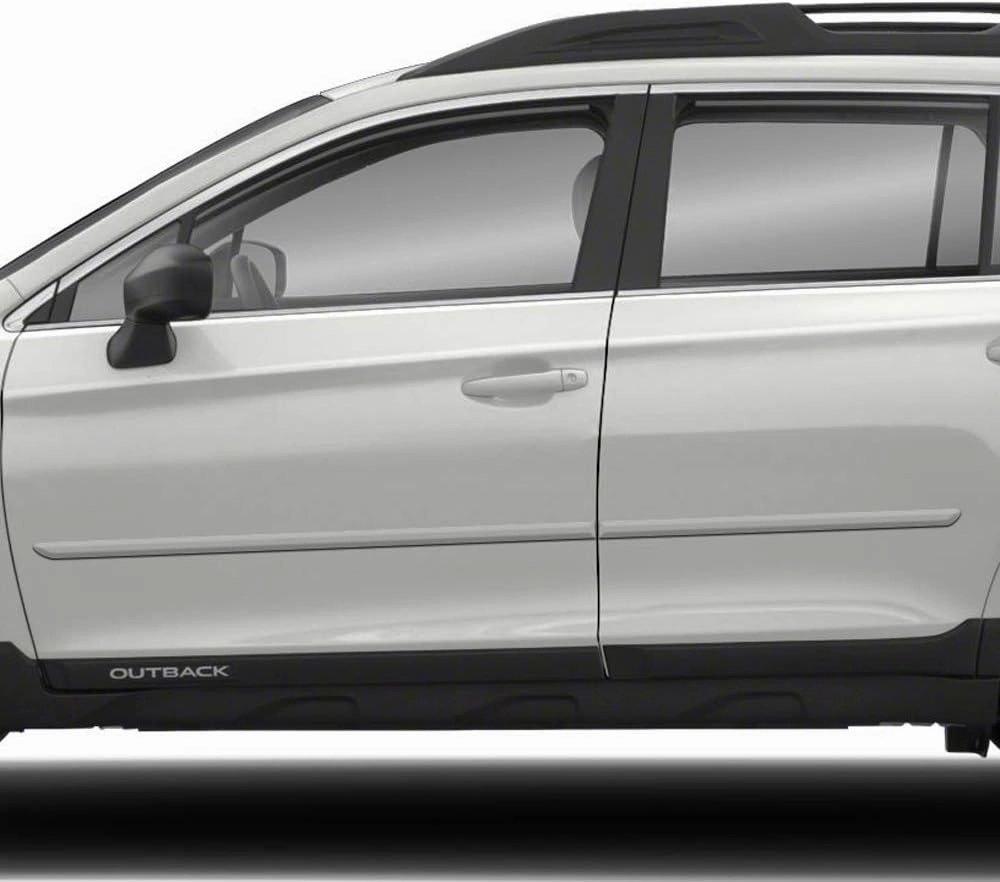 FE-Outback Finished End Body Side Molding Compatible with Subaru Outback - Crystal White Pearl (K1X)