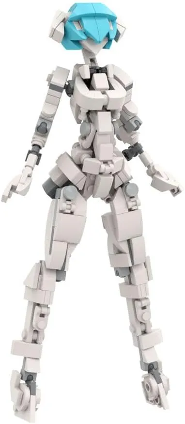 Female Robot Mobile Mech Suit Model 229 Pieces Building Toys Set MOC Build for Age 18 