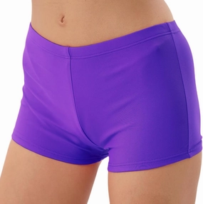 FEOYA Women's High Waisted Board Shorts Solid Color Stretchy Swim Bottoms Swimsuit Boyshorts