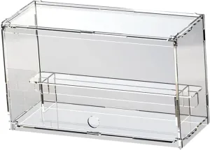 Figure Display Storage Car Model Display Box with Single Layer Shelves Practical Clear Display Box for Living Room Desktop