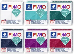FIMO Soft Polymer Oven Bake Modelling Clay - 57g Blocks - Set of 6 - Galaxy Colours