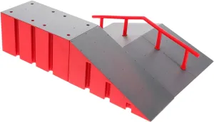 Finger Skateboard Ramp Obstacle Portable Plastic Ramp for Finger Skatepark Training Skateboard Accessory for Enhanced Play and Skill Development