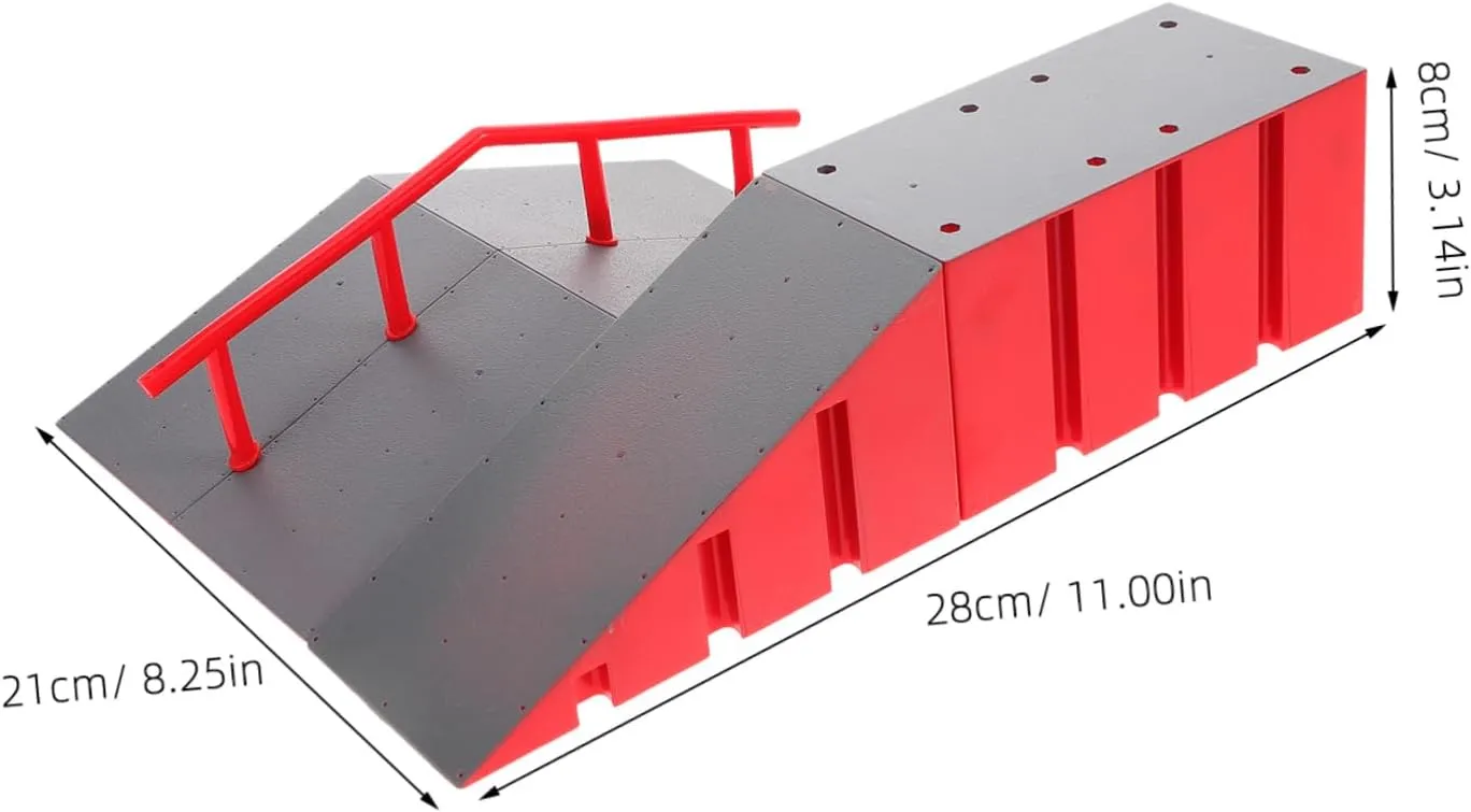 Finger Skateboard Ramp Obstacle Portable Plastic Ramp for Finger Skatepark Training Skateboard Accessory for Enhanced Play and Skill Development