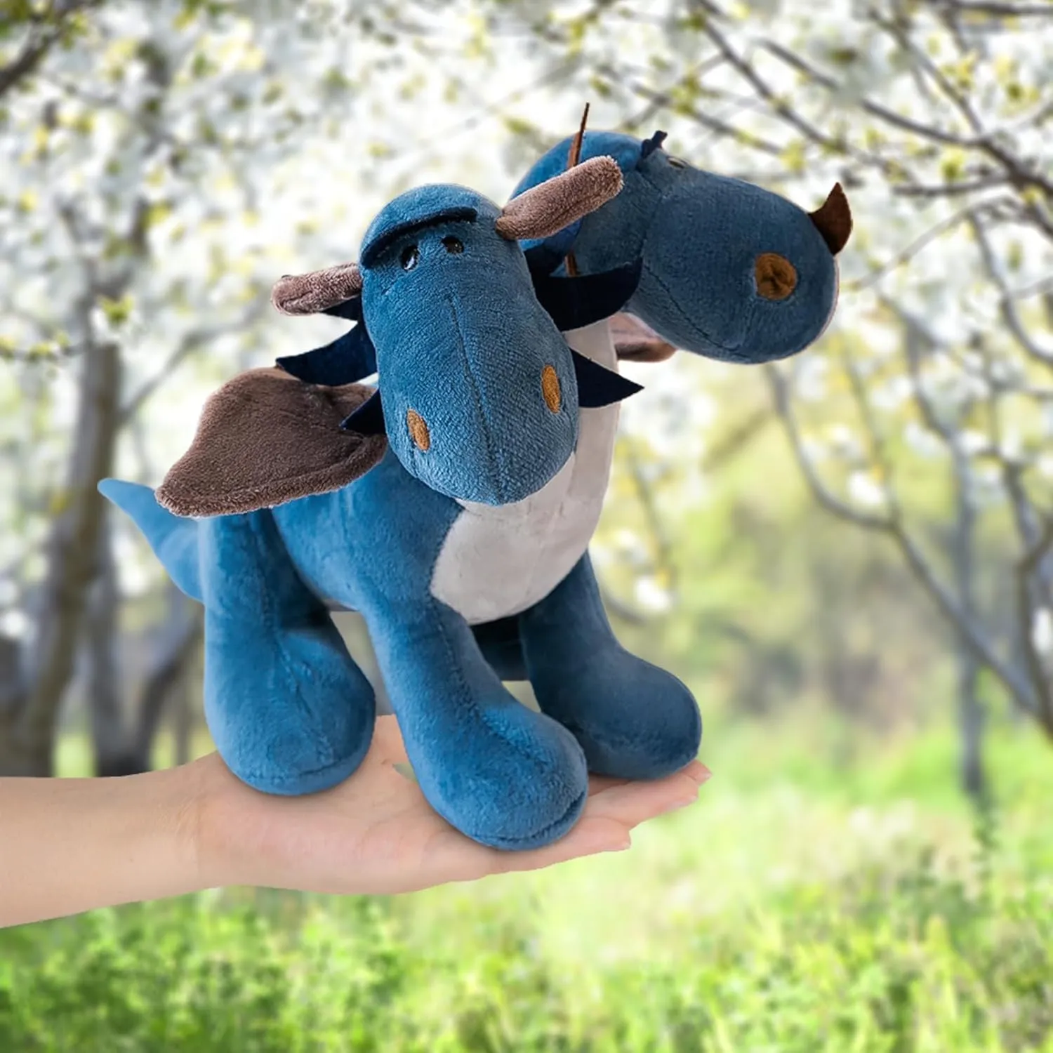 Fire Dragon - Cute Dinosaurs Stuffed Animal Plush Toy - Adorable Soft Dragon Toy Plushies and Gifts - Perfect Present for Kids, Babies, Toddlers (Blue,23.6 inch/60cm)