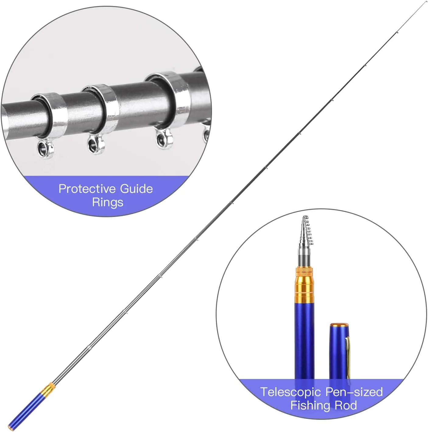 Fishing Rod Telescopic Pocket Pen Fishing Rod Mini Fishing Pole Fishing Accessories