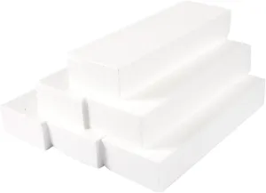 Foam Blocks for Crafts - 12x4x2" Polystyrene Brick Rectangles for Art Sculpting, Flower Arrangements, DIY, Packing - Foam Block 6 Pack