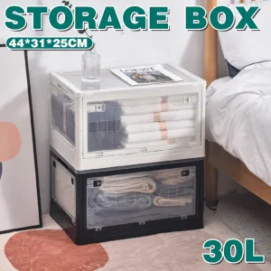 Foldable Outdoor Camping Storage Box Multi-Door Car Trunk Organizer with Lid