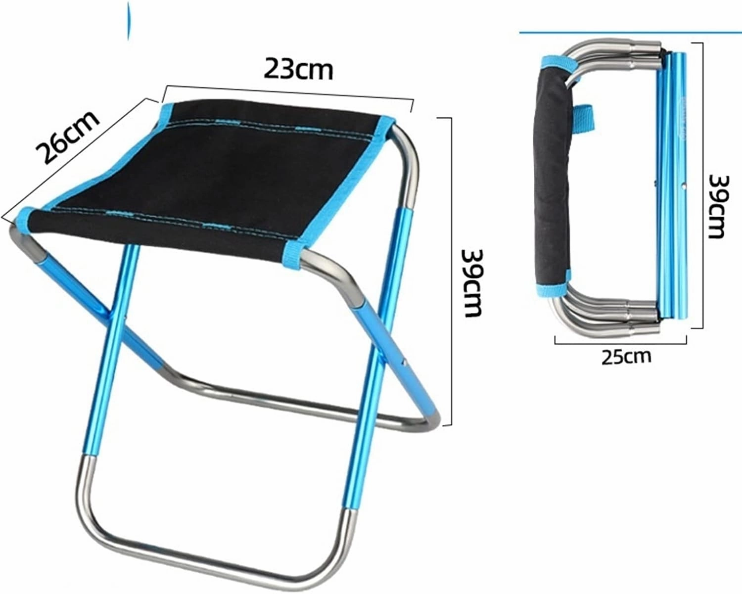 Foldable Chair Ultralight Portable Folding Fishing Stool Outdoor Aluminum Alloy Mini Fishing Chair Small Large Good