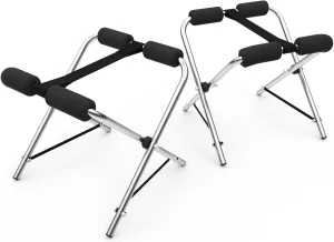 Folding Kayak Stand, Small Portable Racks for Kayaks,kayak racks for outdoor storage, Aluminum Standing Rack for Canoe Boat