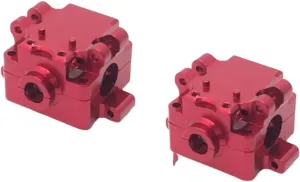 for WLtoys K969 K979 K989 K999 P929 P939 284131 284010 284161 1/28 2PCS Metal Upgrade Gearbox RC Car Parts RC Car DIY Parts(Red)