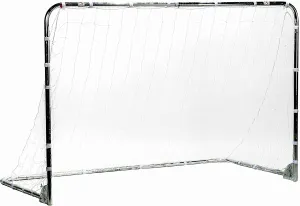 Franklin Sports Competition Soccer Goals - Backyard Portable Steel Soccer Goals - Adult   Youth Soccer Goal with Net   Ground Stakes Included - Multiple Sizes   Colors
