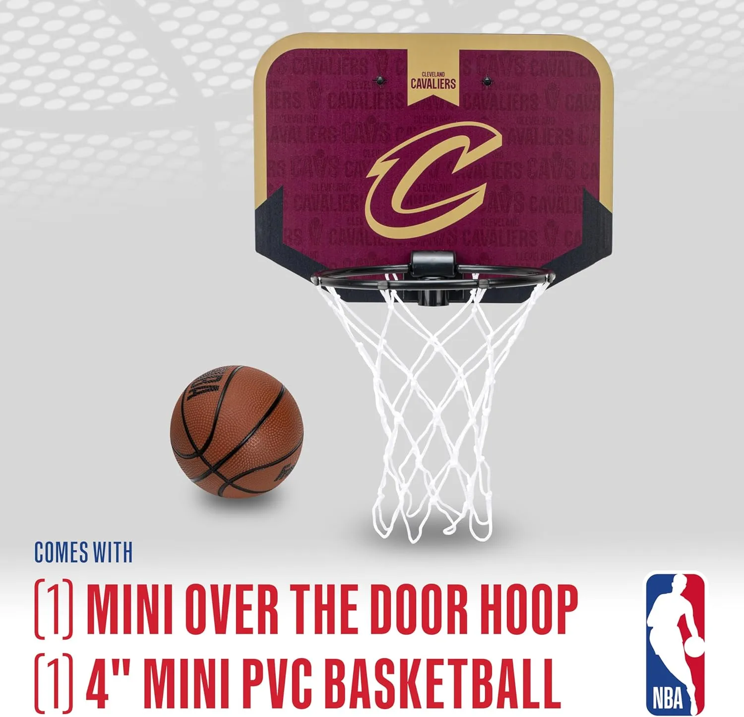 Franklin Sports NBA Team Over The Door Basketball Hoop - Kids Indoor Mini Basketball Hoop with Basketball - NBA Fan Shop Mini Hoop for Bedroom & Office