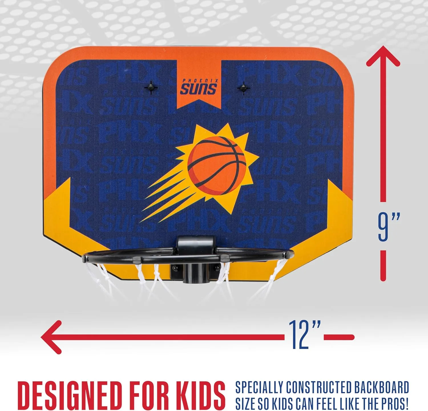 Franklin Sports NBA Team Over The Door Basketball Hoop - Kids Indoor Mini Basketball Hoop with Basketball - NBA Fan Shop Mini Hoop for Bedroom & Office