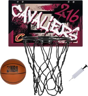 Franklin Sports NBA Team Over the Door Basketball Hoops - Kids Indoor Mini Basketball Hoop   Ball Set - NBA Fan Mini Hoops