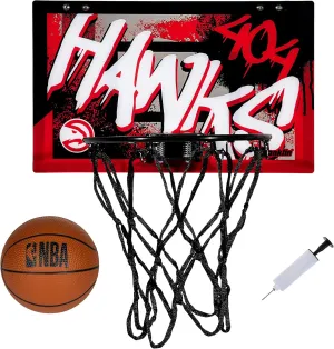 Franklin Sports NBA Team Over the Door Basketball Hoops - Kids Indoor Mini Basketball Hoop   Ball Set - NBA Fan Mini Hoops