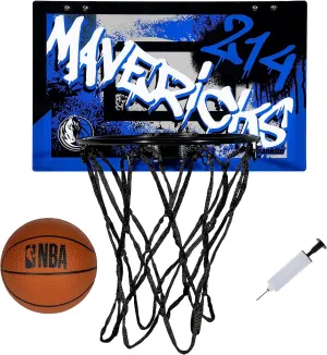 Franklin Sports NBA Team Over the Door Basketball Hoops - Kids Indoor Mini Basketball Hoop   Ball Set - NBA Fan Mini Hoops