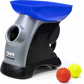 Franklin Pet Supply Co. Ready Set Fetch Automatic Tennis Ball Launcher Dog Toy - Electronic Thrower for Fetch   Playtime - Launches up to 40 Feet - Official Size