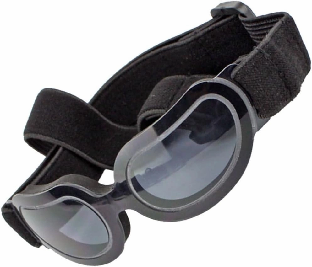 FRCOLOR 2 Pcs Doggy Sunglasses Pet Glasses with Stretchy Strap Uv Protection Doggles Dog Sunblock Eye Wear