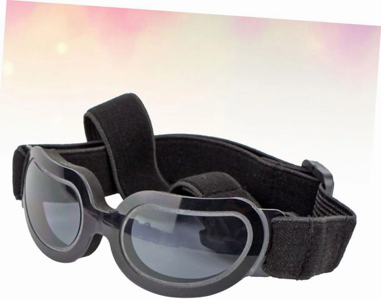 FRCOLOR 2 Pcs Doggy Sunglasses Pet Glasses with Stretchy Strap Uv Protection Doggles Dog Sunblock Eye Wear