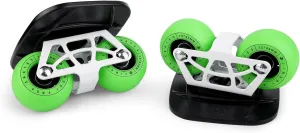 FreeSkates Portable Roller Road Drift Skates Plate, with Aluminum Alloy Deck Non-Slip, Board Split Skateboard with PU Wheels High-end Bearings