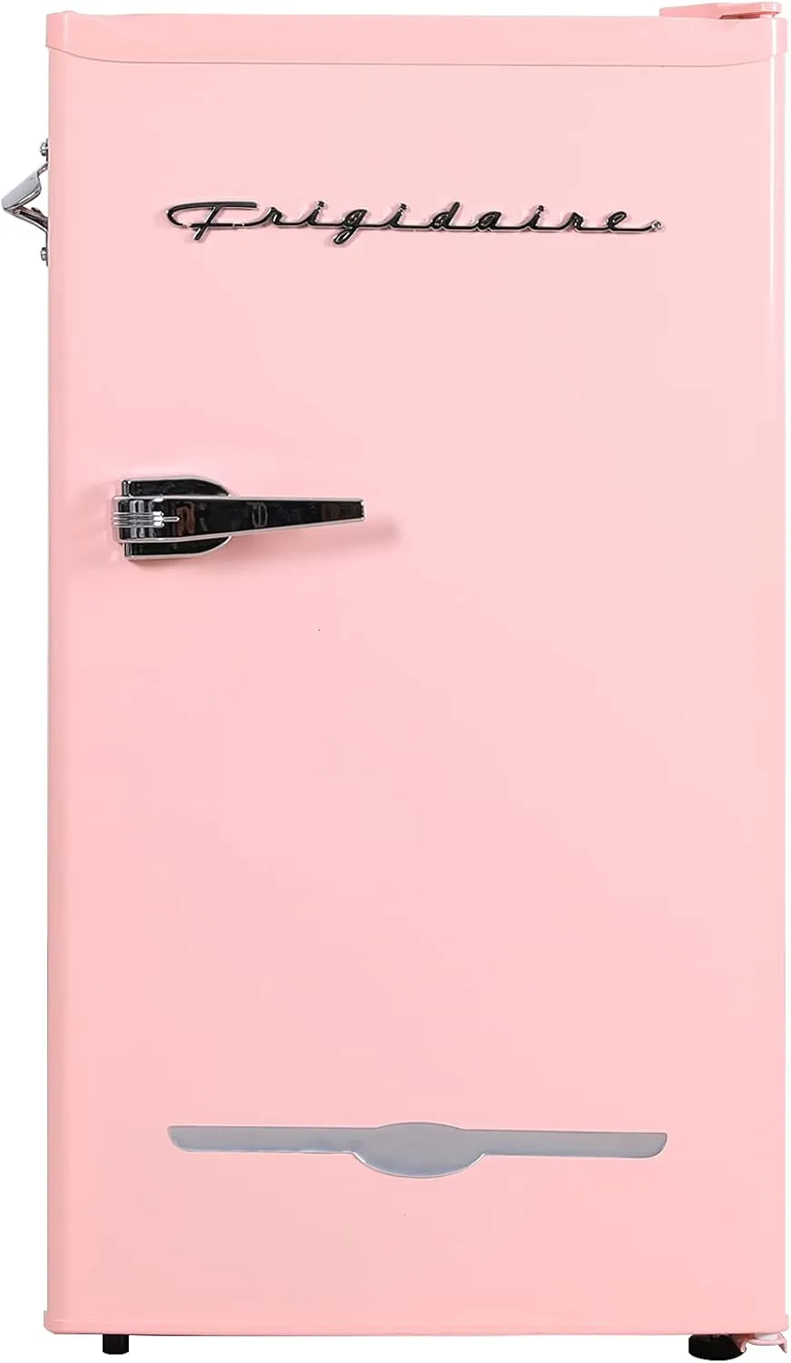 Frigidaire EFR376 Retro Bar Fridge Refrigerator with Side Bottle Opener, 3.2 cu. Ft, Pink/Coral
