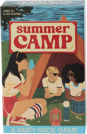 FUNKO GAMES Party Hack Game: Summer Camp | Themed Party Game | 6-20 Players, Ages 13 
