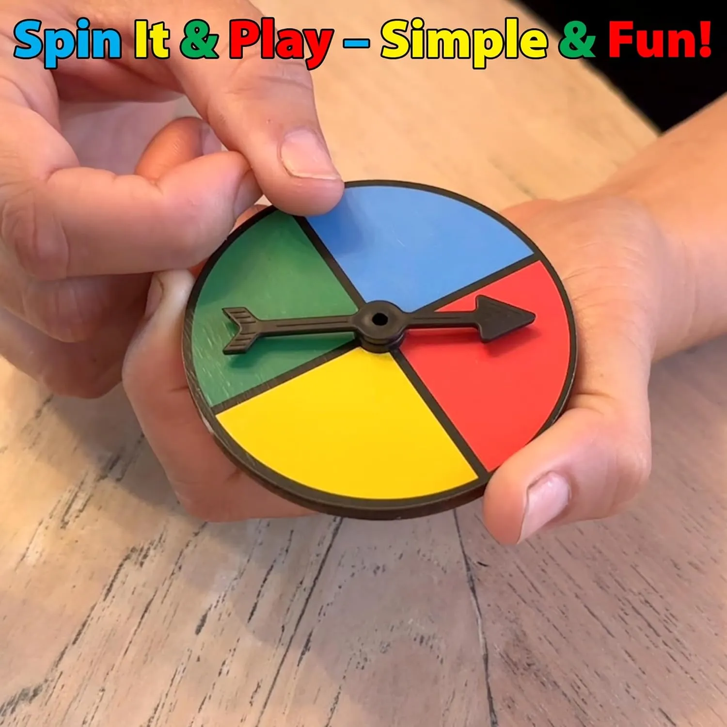 Funwares Wooden Blocks Stacking Game, Tumbling Tower and Balance Game, Family & Party Fun, Game for Kids and Adults, Ages 6 , Rainbow Stack – A Colorful Spinner-Based Twist on Classic Stacking Games