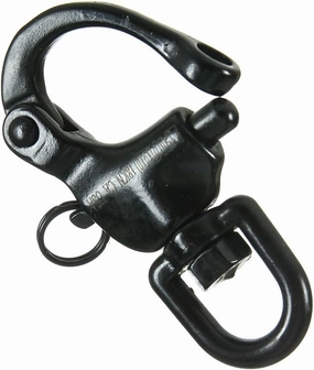Fusion Climb Black Quick Release High Strength Swivel Snap Shackle