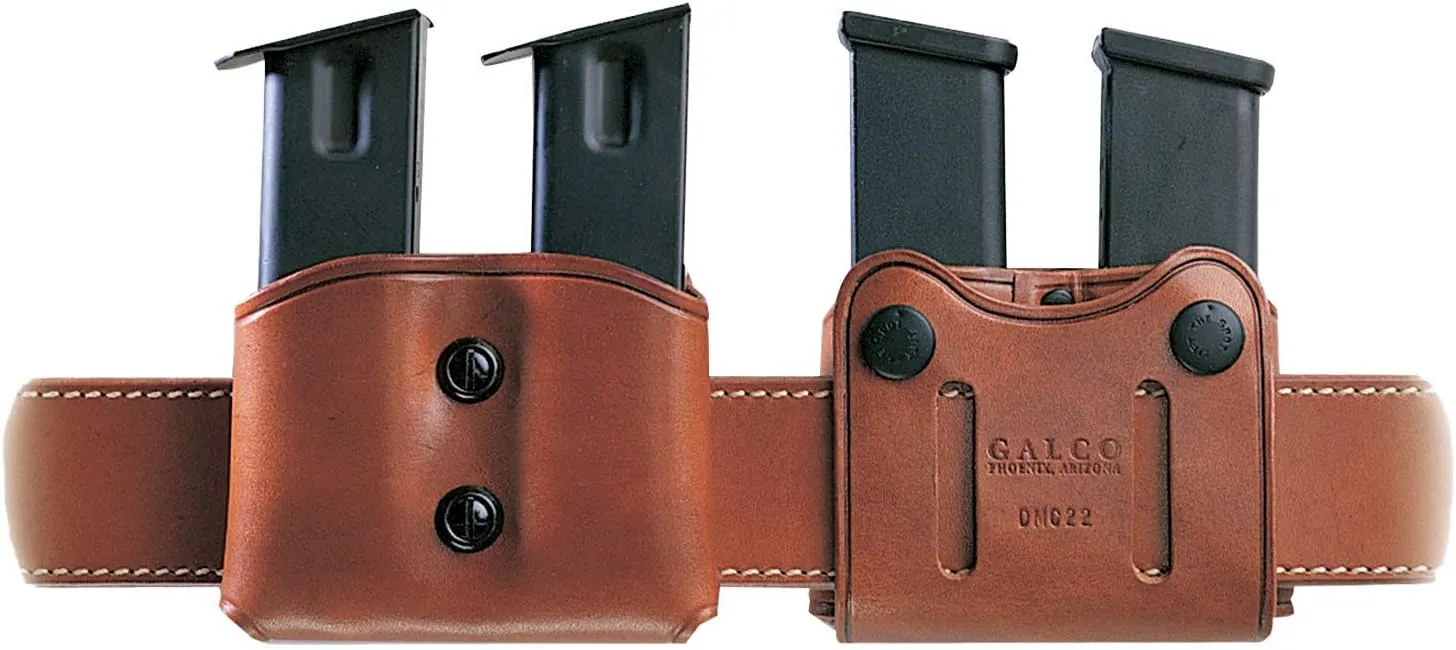 Galco DMC Double Mag Carrier for .45, 10mm Single Column Metal Magazines