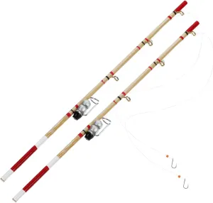 GANAZONO Dollhouse Fishing Rod Fishing Accessories Cake Decorations 4 Pcs Doll House Fishing Rod Wooden One Kid Toys Wooden Toys Dollhouse Fishing Pole