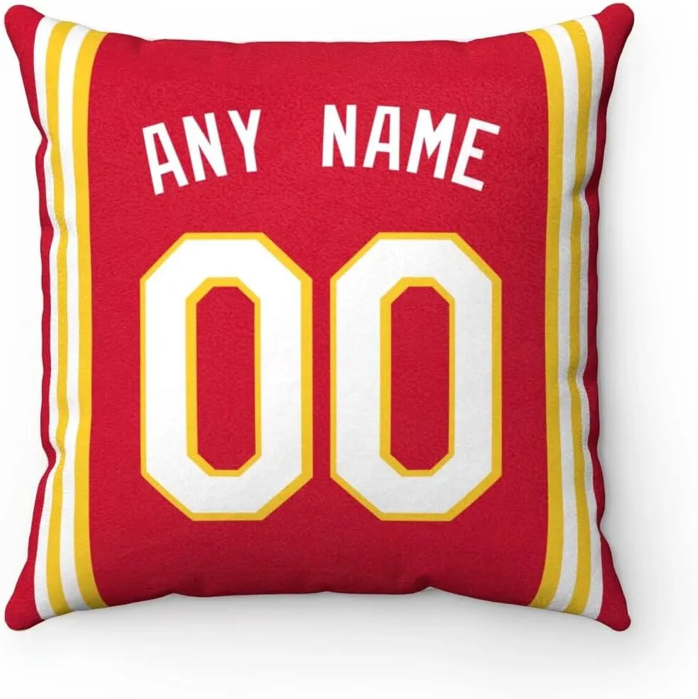 Generic Atlanta Pillow Throw pillow Customized Any Name & Number Gifts for Men Women Youth, 1 Pack