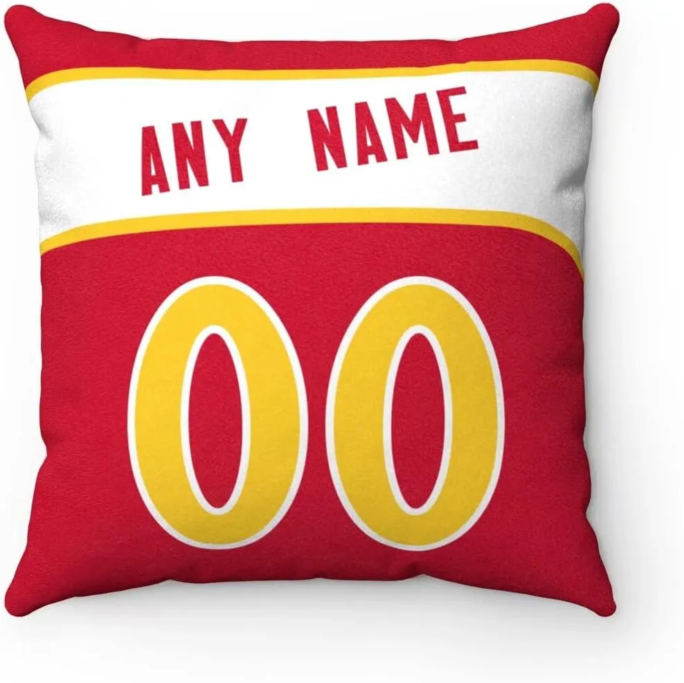 Generic Atlanta Pillow Throw pillow Customized Any Name & Number Gifts for Men Women Youth, 1 Pack