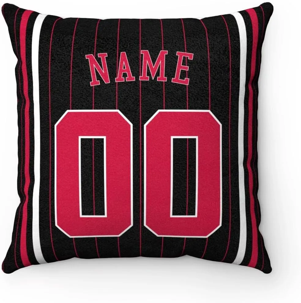 Generic Chicago Pillow Throw pillow Customized Any Name & Number Gifts for Men Women Youth, 1 Pack