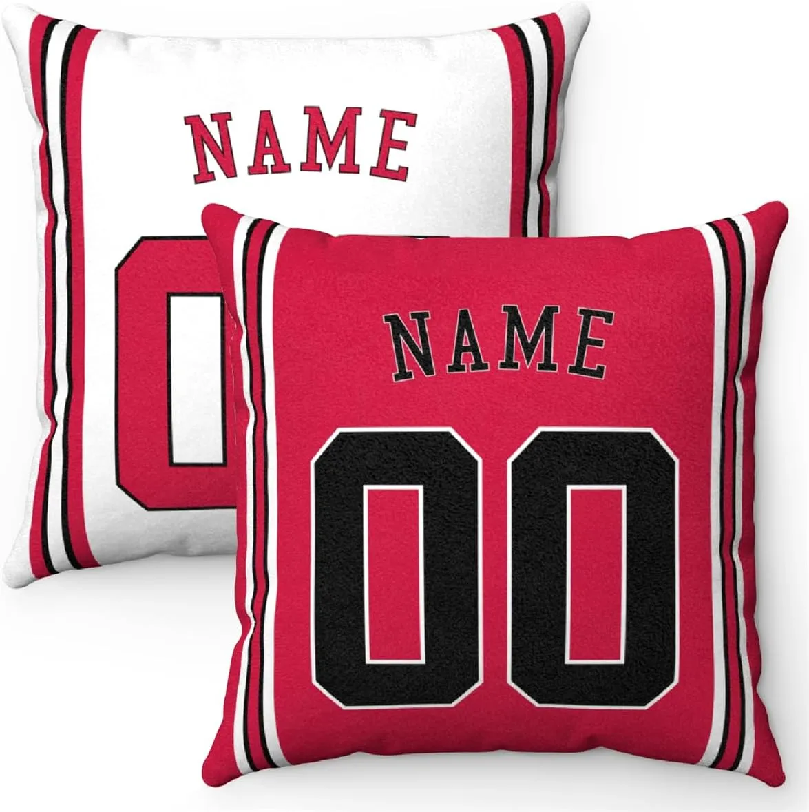 Generic Chicago Pillow Throw pillow Customized Any Name & Number Gifts for Men Women Youth, 1 Pack