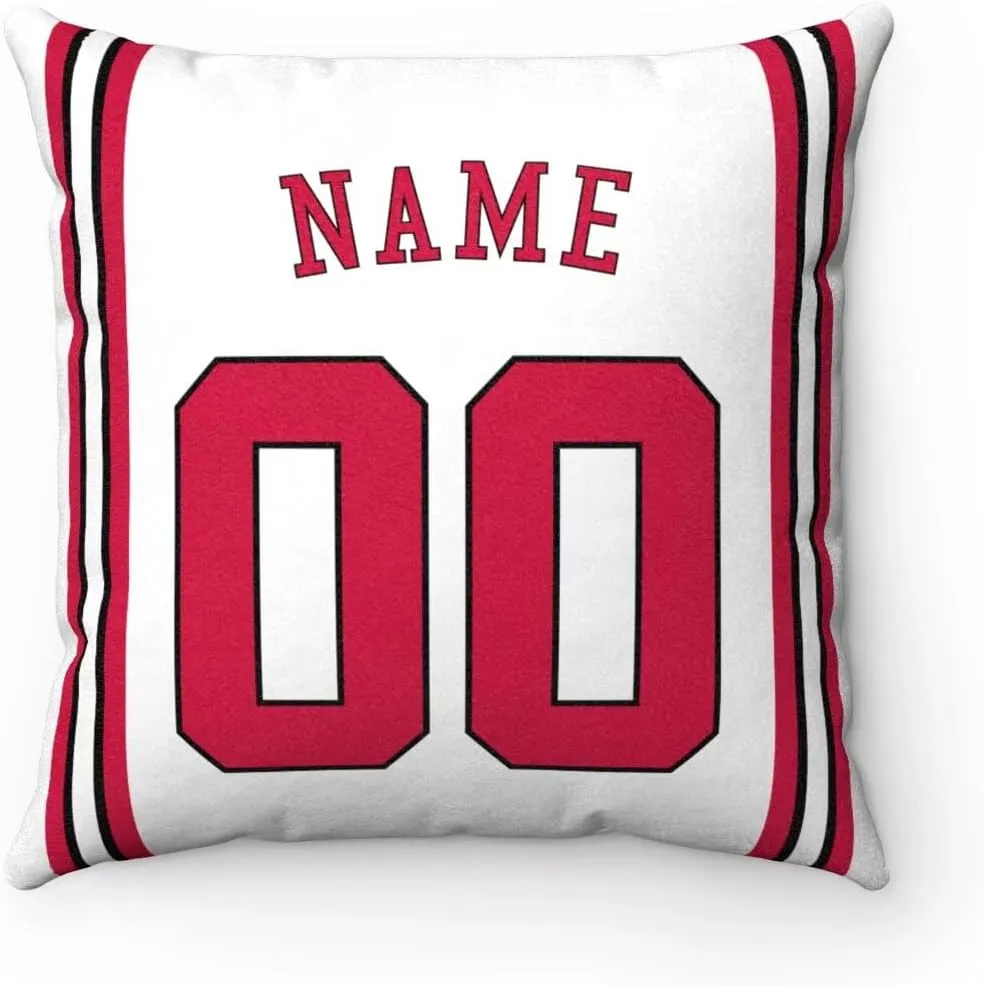 Generic Chicago Pillow Throw pillow Customized Any Name & Number Gifts for Men Women Youth, 1 Pack