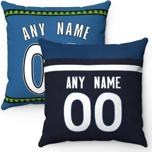 Generic Minnesota Pillow Throw pillow Customized Any Name & Number Gifts for Men Women Youth, 1 Pack