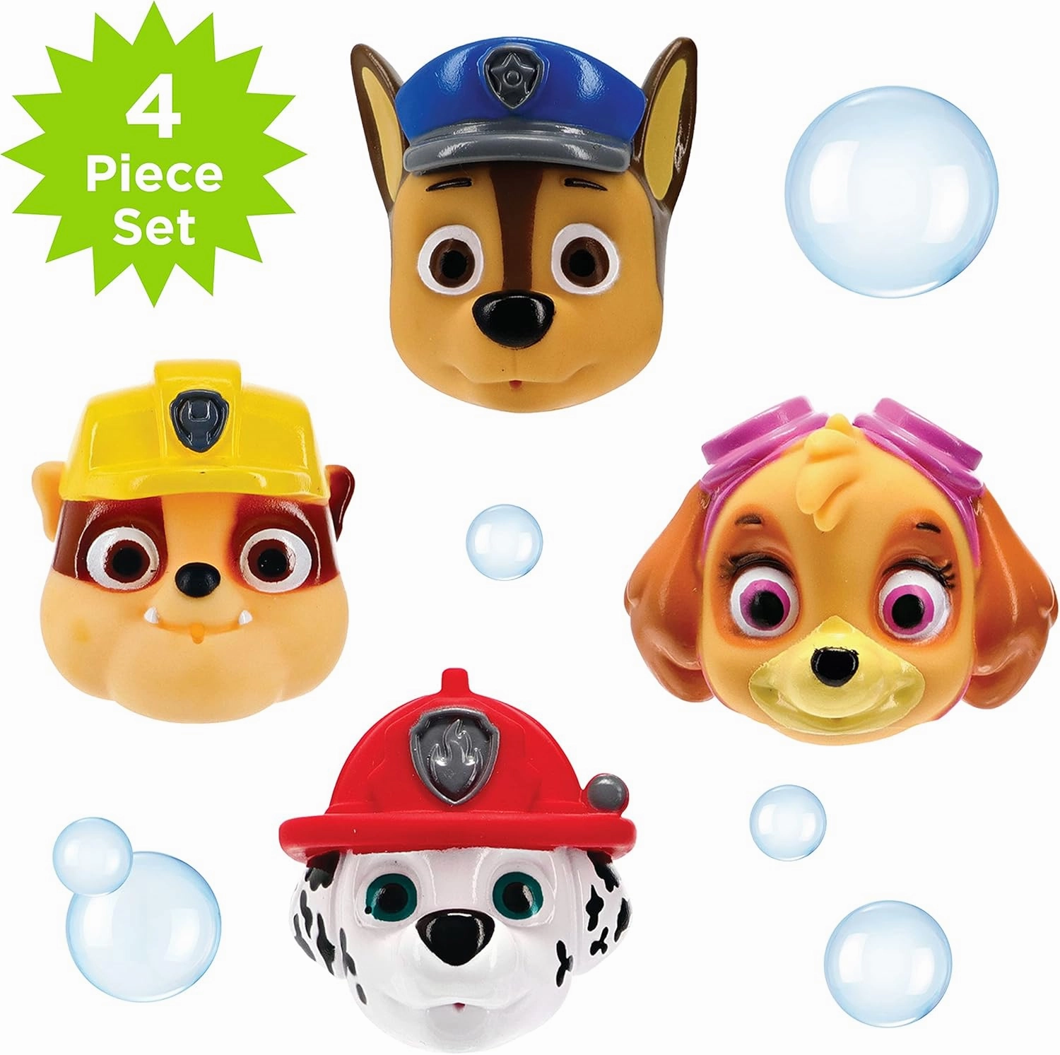 Ginsey Nickelodeon's PAW Patrol Bath Squirters, PVC, PAW Patrol Bath Toy Set, Multicolor, 4-Piece, Kid