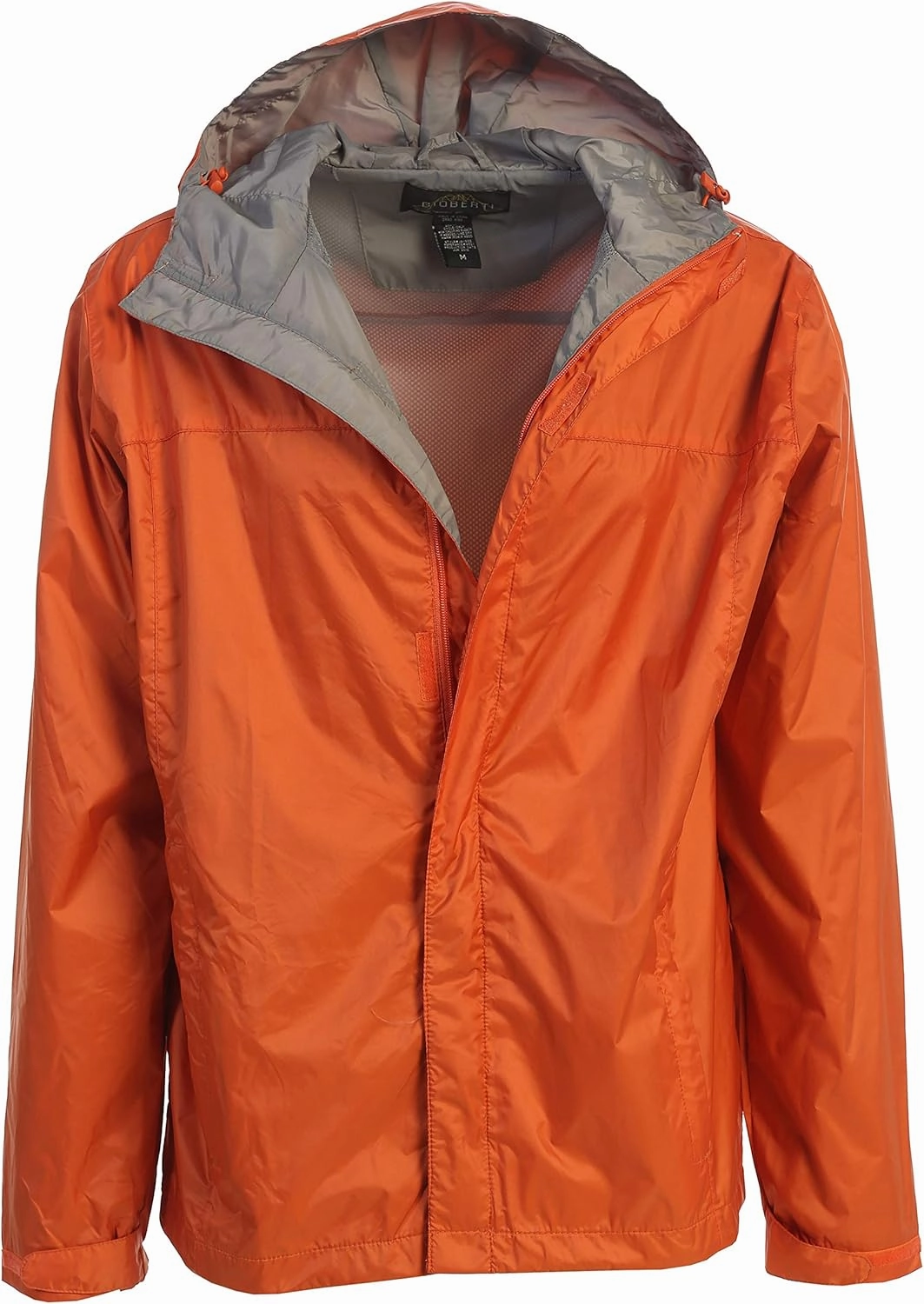 Gioberti Men's Waterproof Rain Jacket With Mesh Lining and Carrying Bag