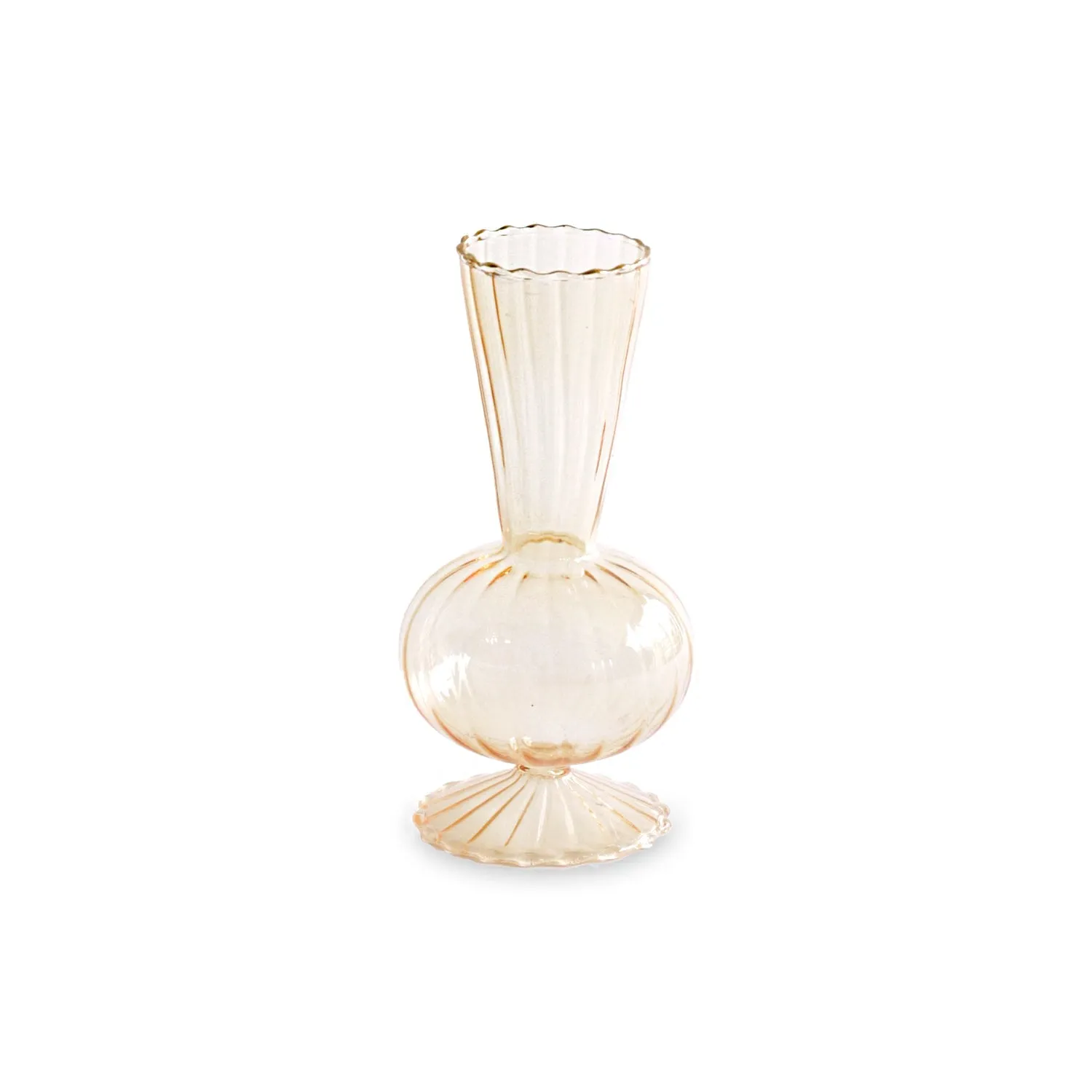 GLASS Cambridge Beth 6" Bud Vase Set of 2 (Champagne)
