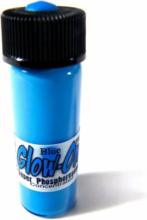 Glow-On Blue Color and Soft Blue Glow, Gun Night Sights Paint. Medium 4.6 ml. vial. Concentrated, Bright, Long Lasting Luminescence.